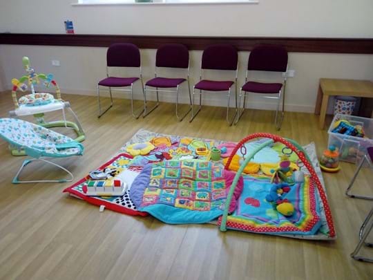 Baby play area at Tiddlywinks